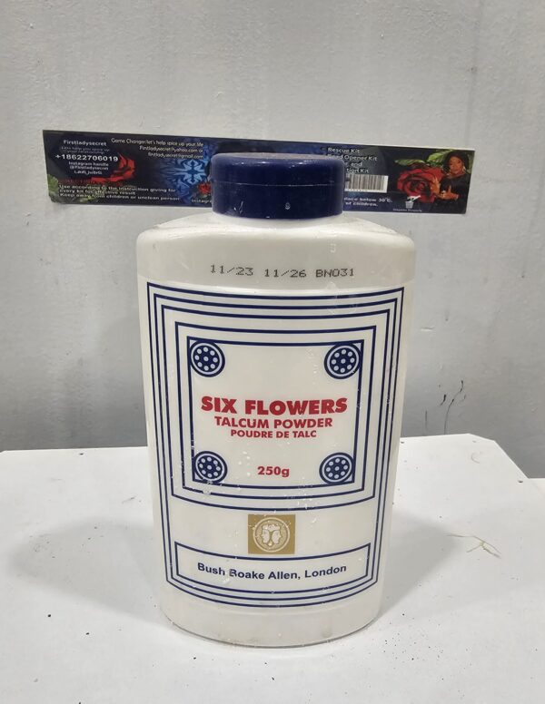 Six Flower Talc Powder