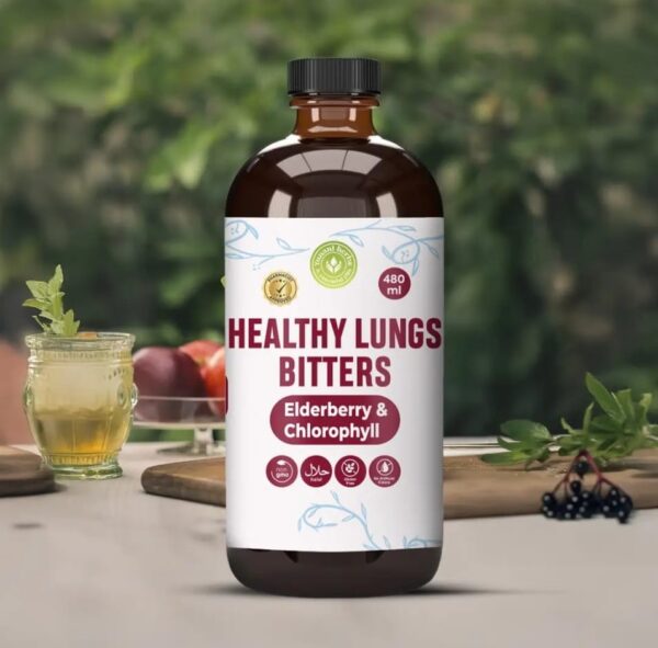 Healthy Lungs Bitters (Elderberry & Chlorophyll) 480ml